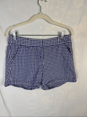 J. Crew Blue Gingham Bermuda Shorts